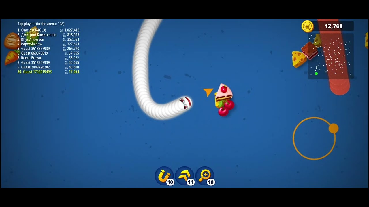 Wormzone mobile game