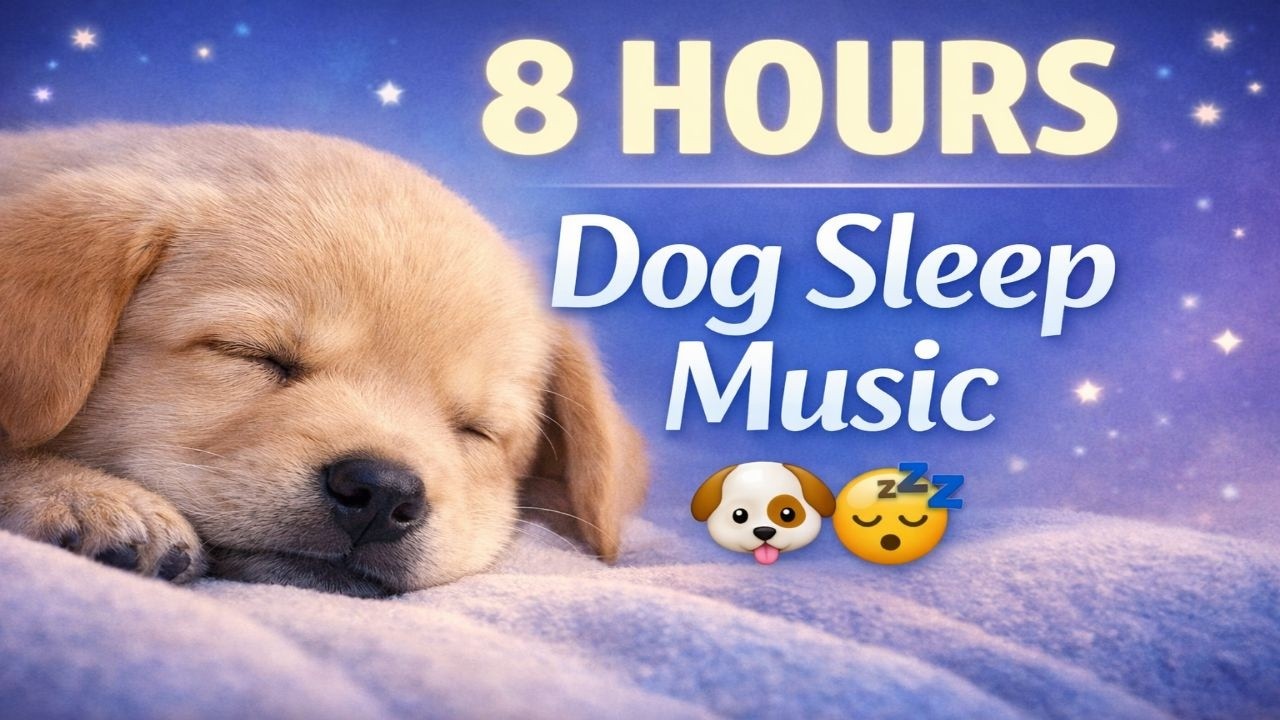 🐶 8 Hours Dog Sleep Music 💤 Calming Relaxing Music for Puppies | Separation Anxiety Relief