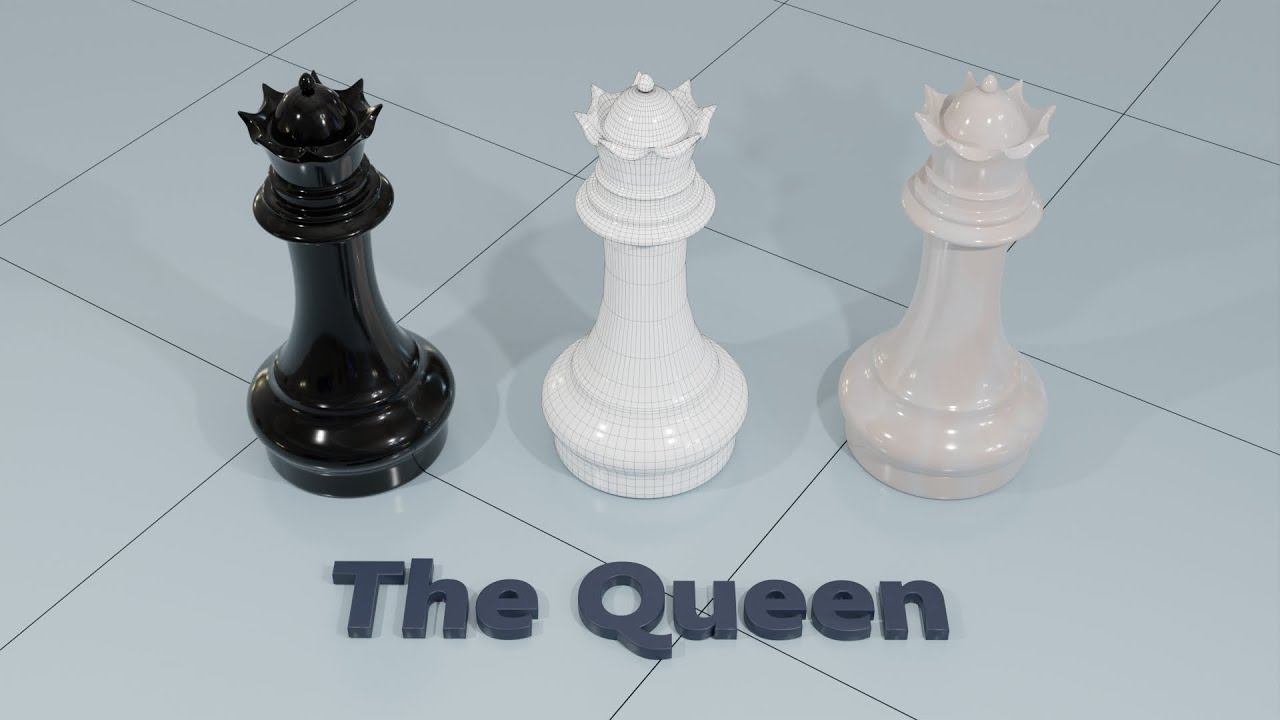 Blender Chess Queen - #17 Subdivision Surface Modelling in Blender