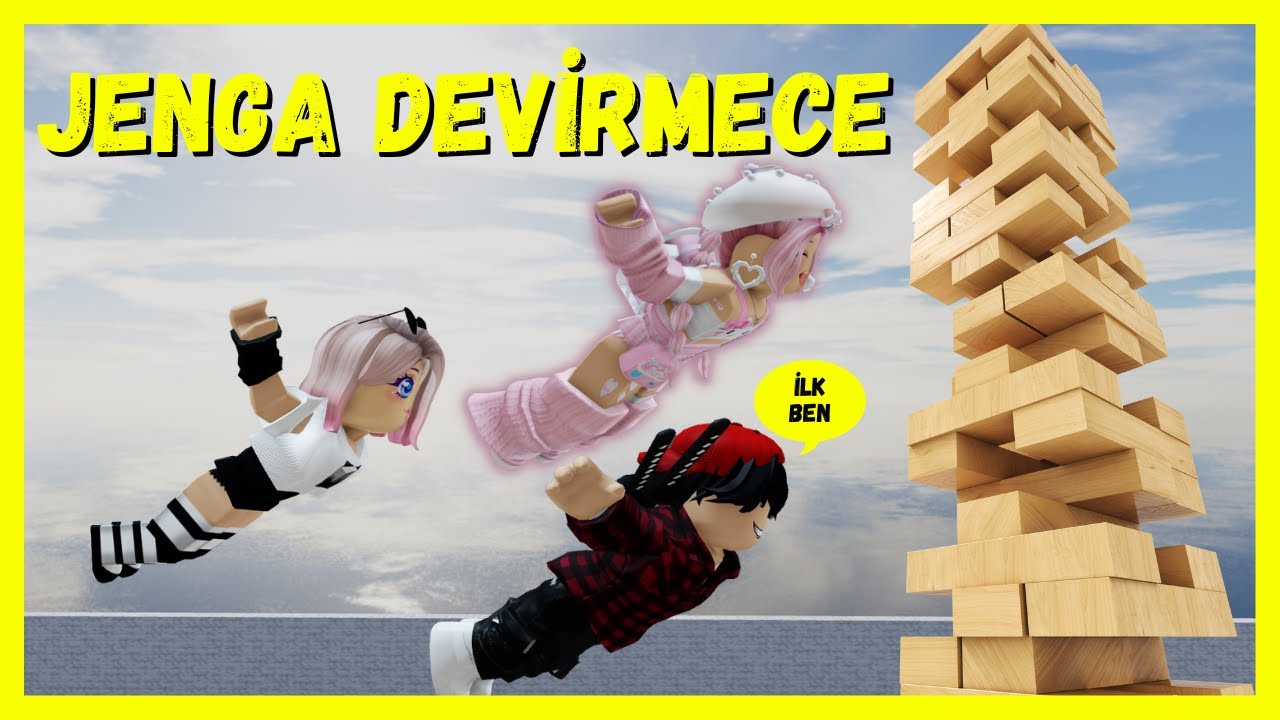 EKİPLE KONUŞARAK JENGA OYUNUYORUZ🦯ROBLOX JENGA