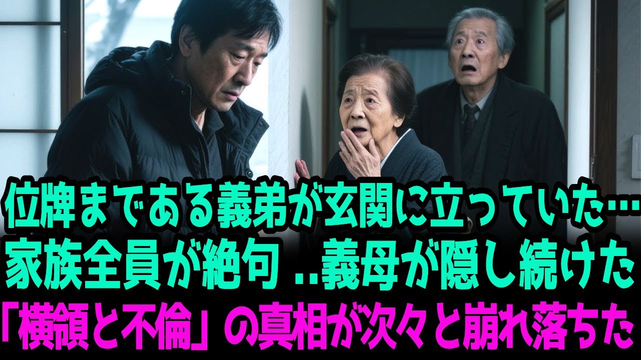 位牌まである義弟が玄関に立っていた…家族全員が絶句..義母が隠し続けた「横領と不倫」の真相が次々と崩れ落ちた