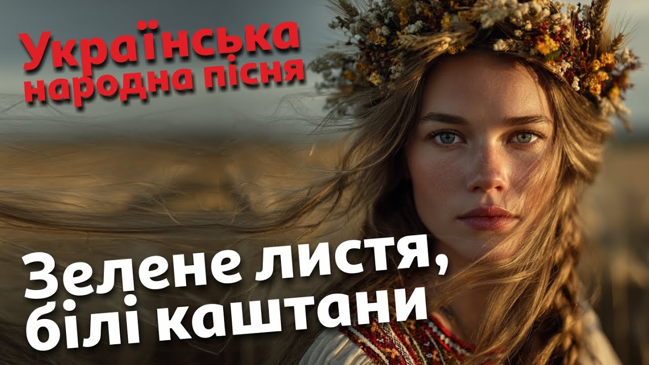 Зелене листя, білі каштани | Українська народна пісня