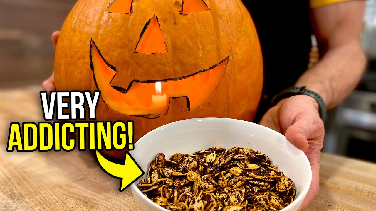These ROASTED Pumpkin Seeds Are The BEST Part of Halloween! | Roasted Pumpkin Seeds Recipe