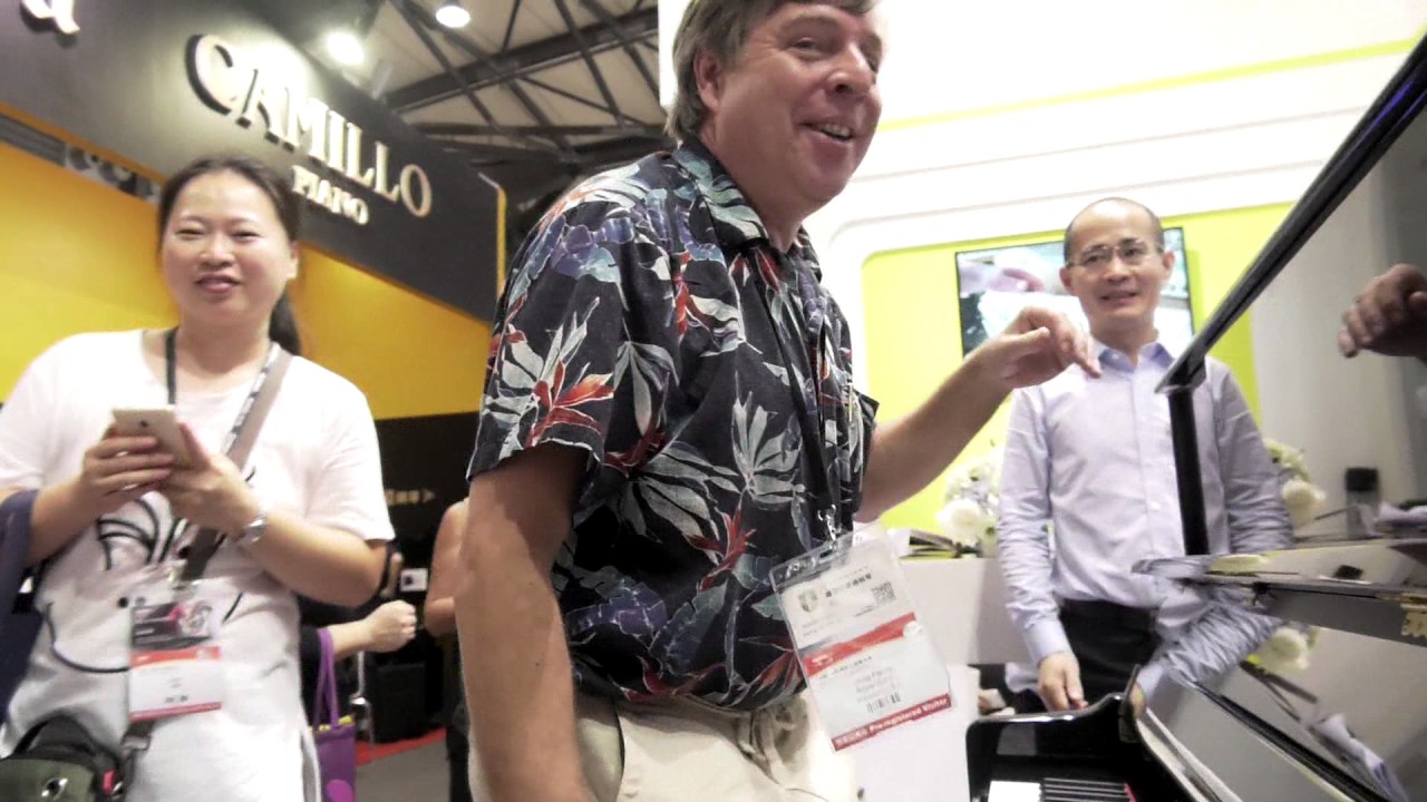 Carod piano on 2016 Shanghai MusicChina-Expo with smart piano