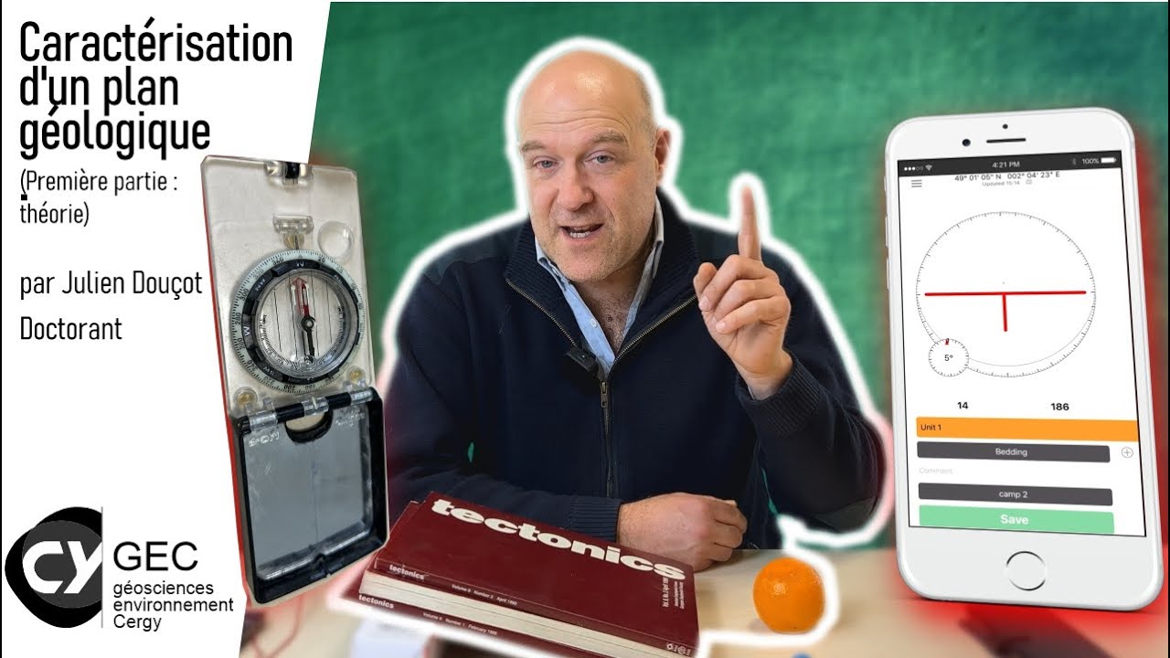 Mesure du pendage d'un plan géologique (Partie 1 : théorie)