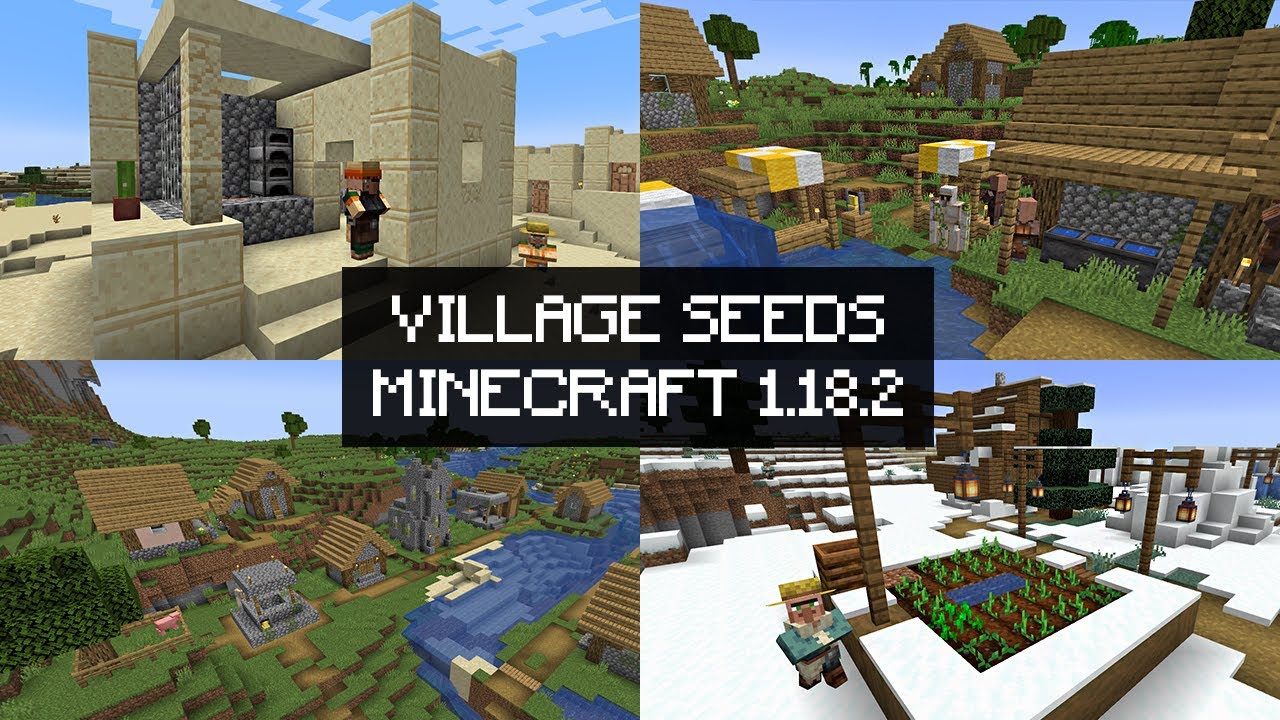 TOP 5 EPIC NEW VILLAGE  SEEDS FOR MINECRAFT 1.18.2 (JAVA & BEDROCK EDITION )