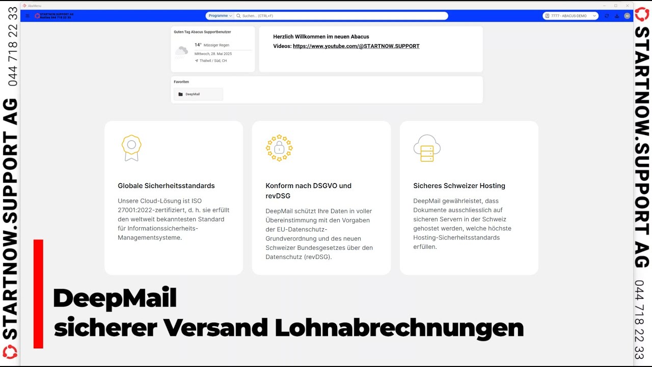 DeepMail / sicherer Versand der Lohnabrechnungen