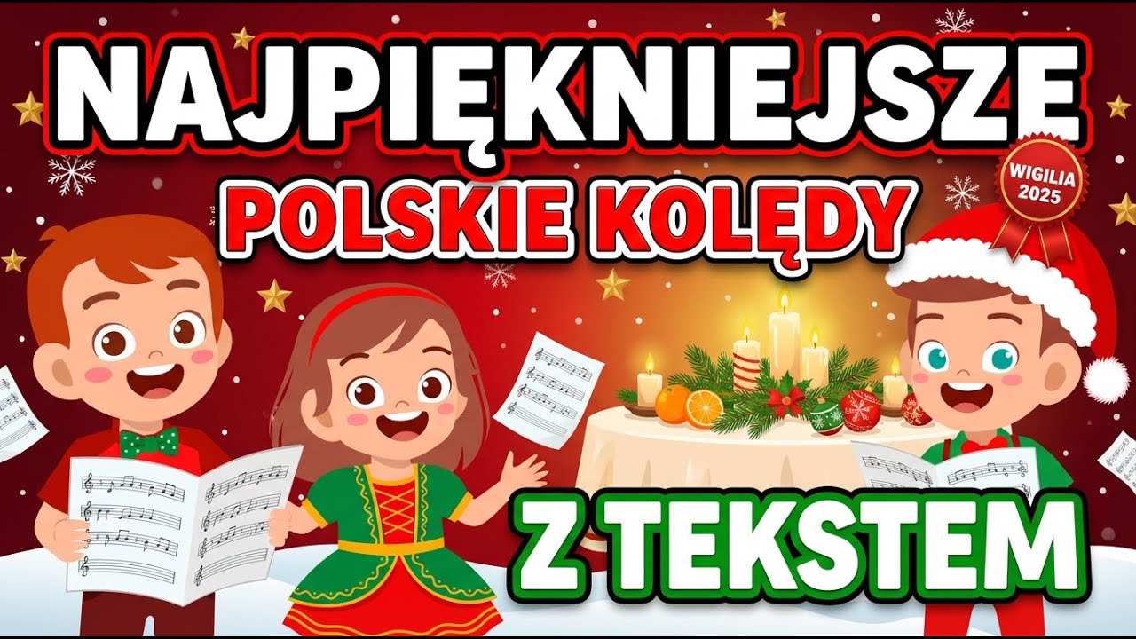 Najpiękniejsze Polskie Kolędy z TEKSTEM 🎄 Kolędy Karaoke na Wigilię | Tradycyjne Kolędy