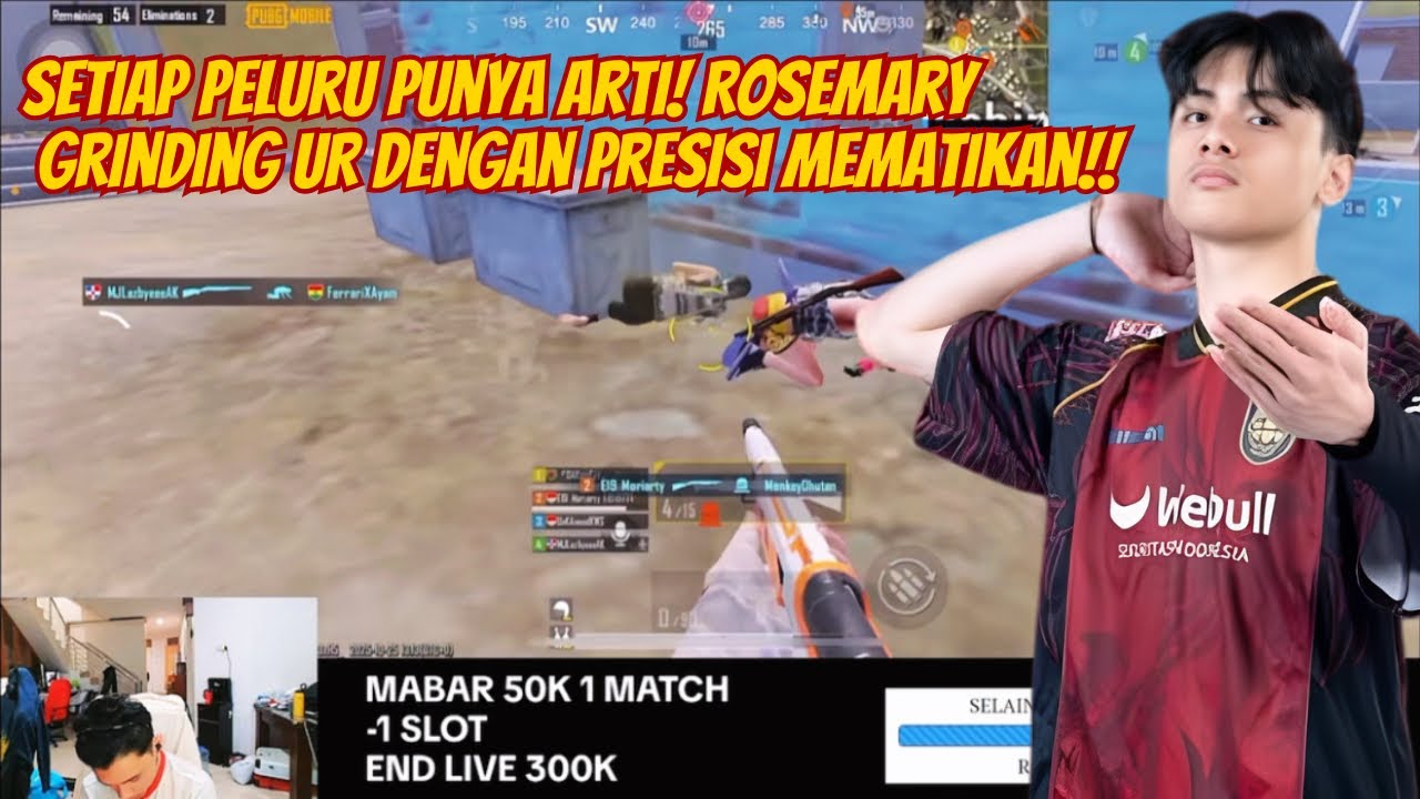 Gameplay Rosemary di UR‼️Setiap Keputusan Tajam, Setiap Peluru Tepat Sasaran 🥶😱 #pubgmobile 