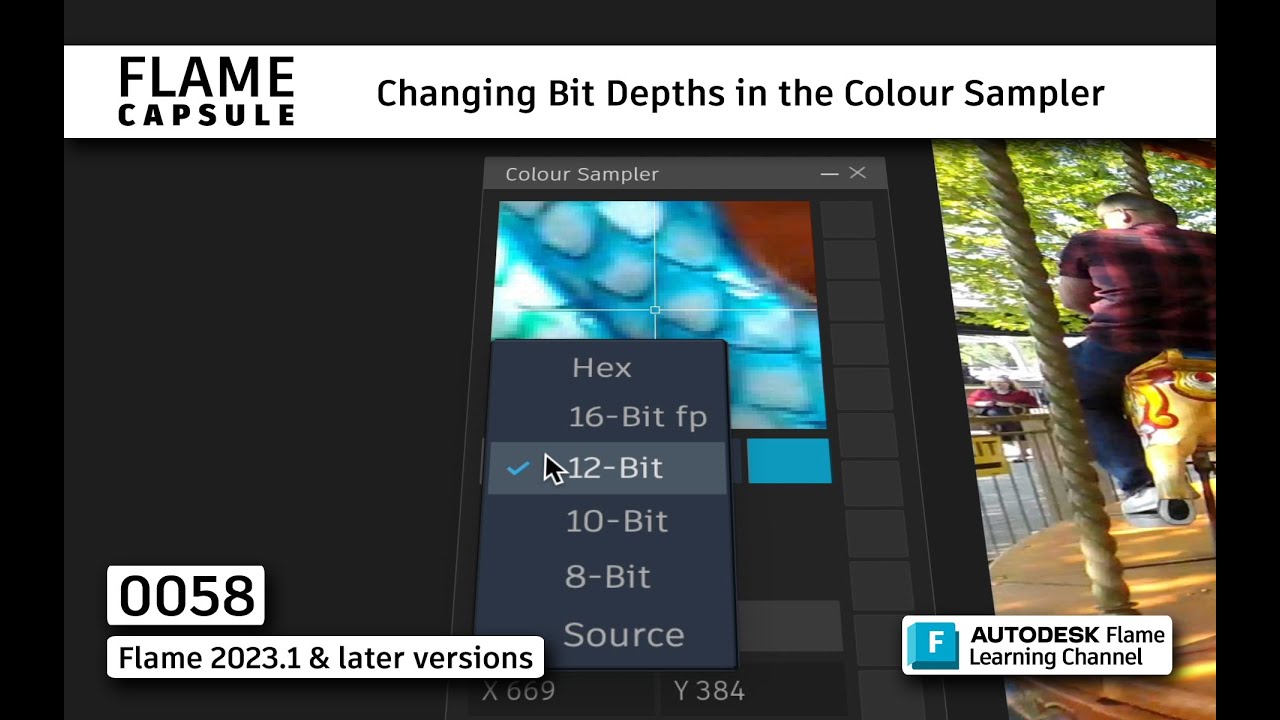 Flame Capsule 058 - Changing Bit Depths in the Colour Sampler - Flame 2023.1