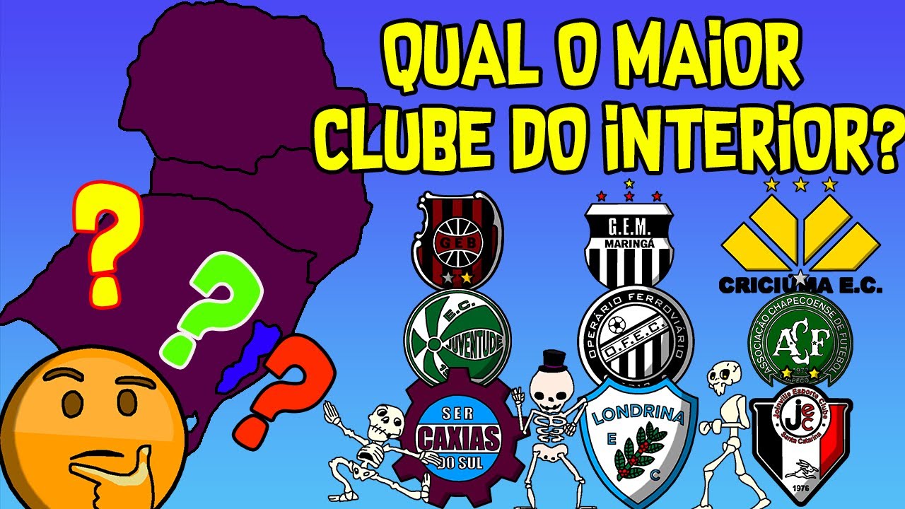 Os maiores clubes do Interior - Região Sul