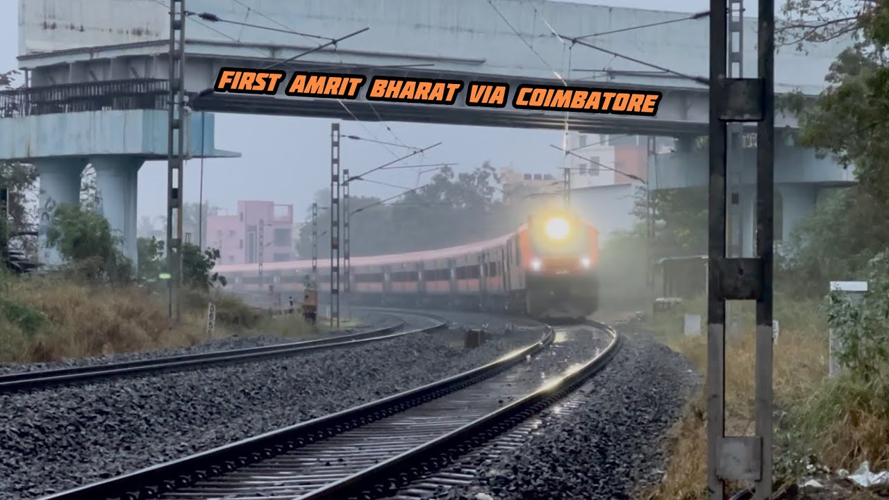 First commercial run of Nagercoil New Jalpaiguri Amrit Bharat Weekly Exp