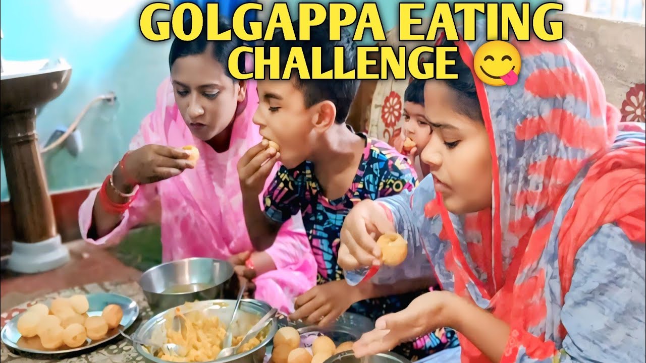 😋🥳 Family Golgappa Challenge 🤩 | Who Will Win?