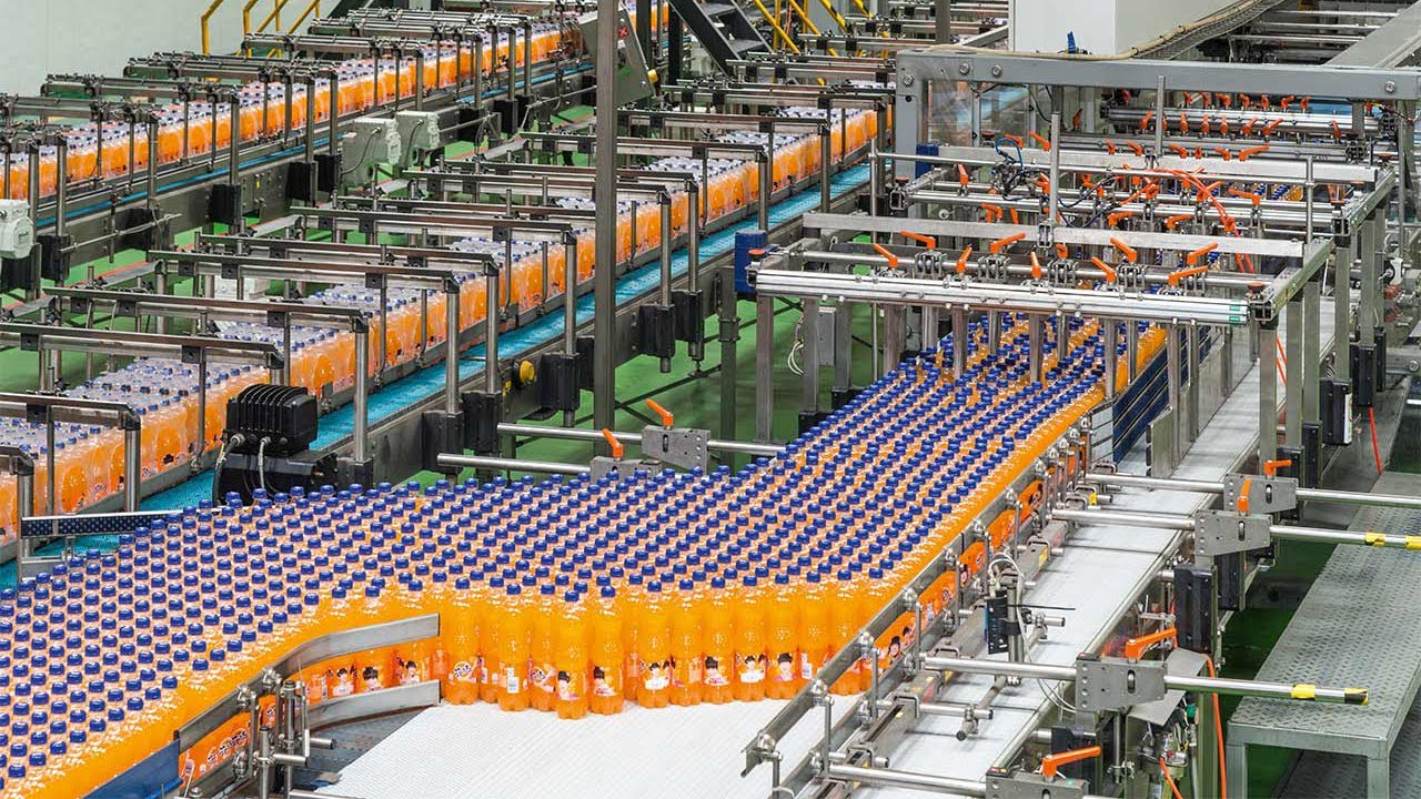 2L Automatic hot fruit orange juice bottling machine plant line