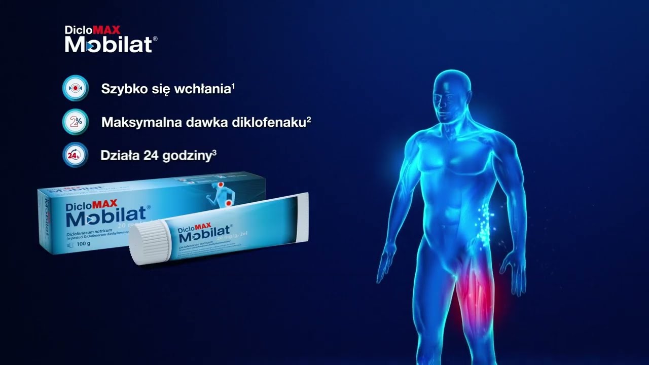 Diclomax Mobilat &ndash; Maxymalne rozwiązanie na b&oacute;l mięśni i staw&oacute;w