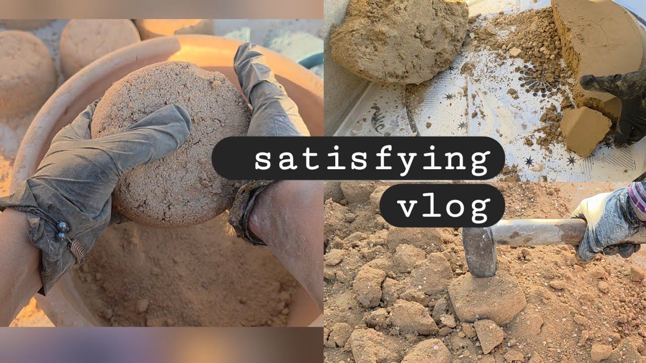 NEW  SATISFYING  VLOG 😌 ✨️ #SANA ASMR CRUMBLING 😋😋😋