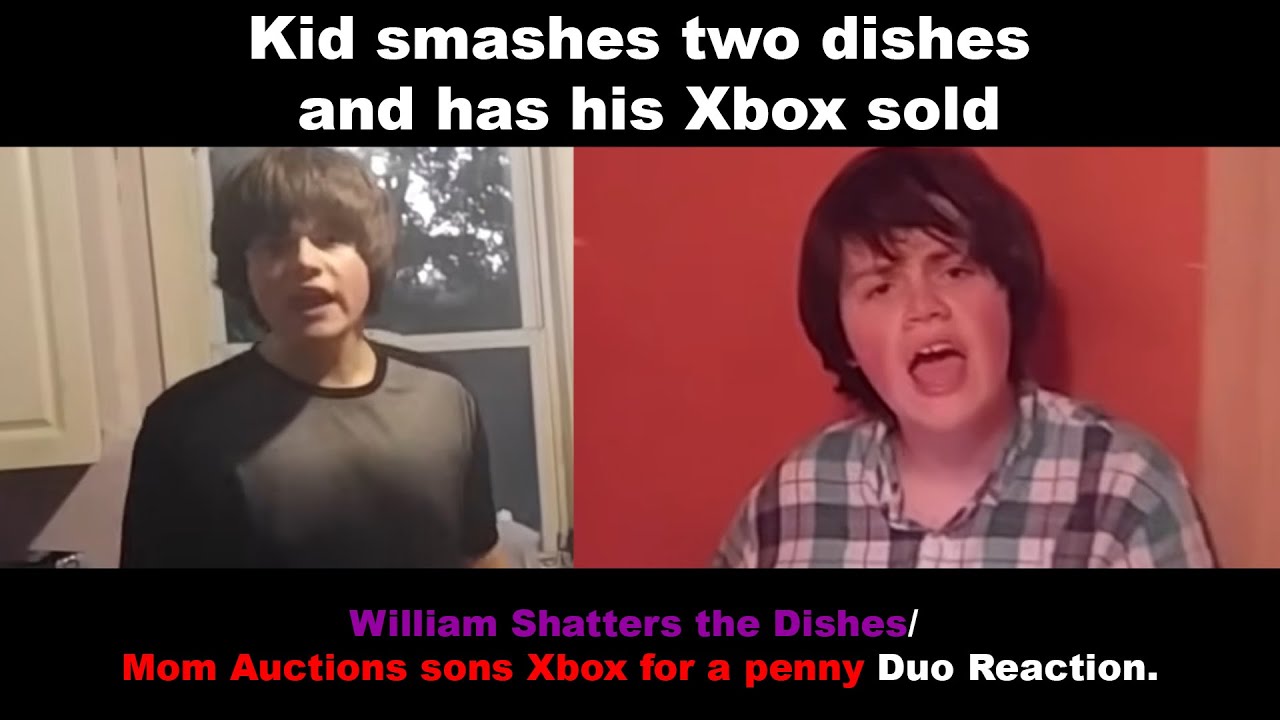 Kid smashes two dishes and has his Xbox sold | Son Shatters Dishes/Mom Auctions sons Xbox Reaction.