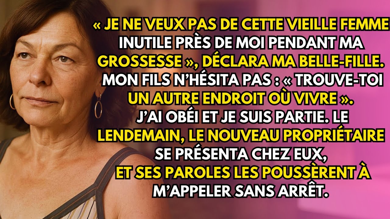 Chassée par ma belle-fille enceinte, je suis partie et j’ai vendu la maison, choquant la famille.