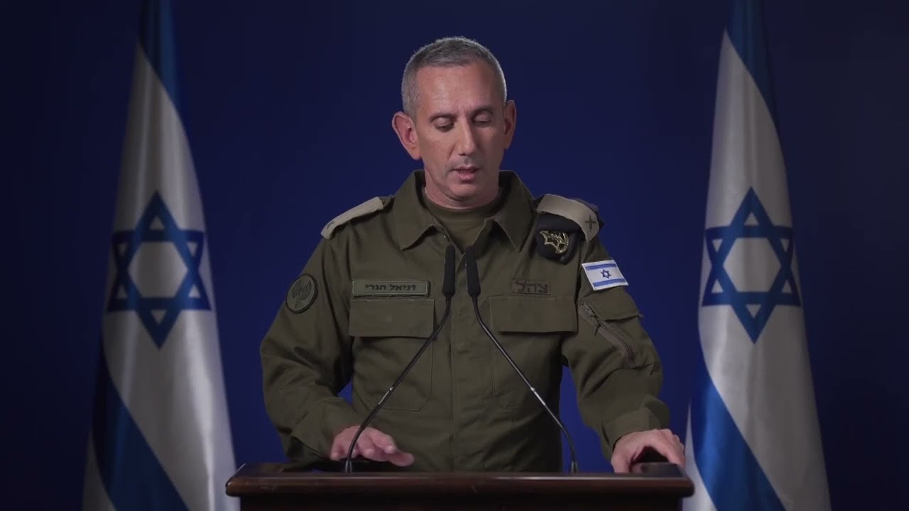 IDF Spokesperson RAdm. Daniel Hagari updates on recovering hostage bodies