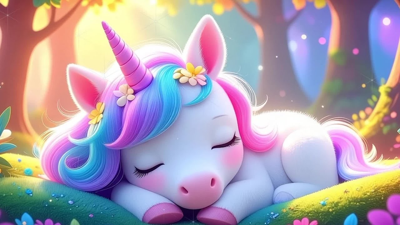 Baby Unicorn 🎵 Lullaby: Sleep Instantly 💤 Calming Music for Restful Sleep and Peaceful Rest