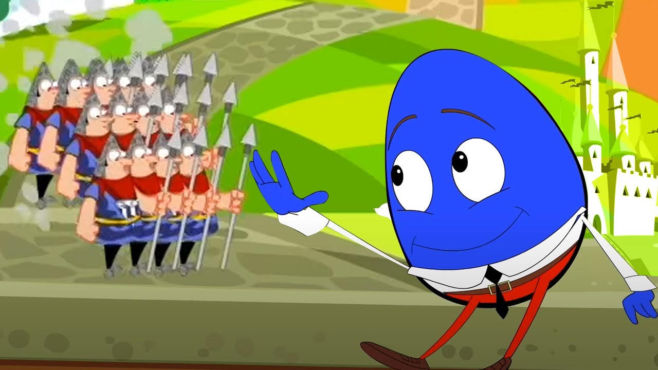 Humpty Dumpty assis sur un mur | Comptines pour b&eacute;b&eacute; | Dessin anim&eacute; | Musique enfant