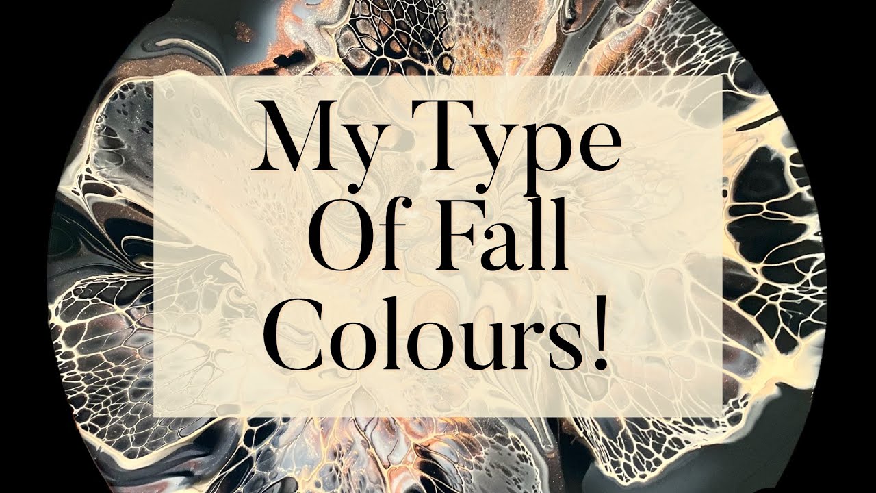 #230 Fall Colours, My Way! 2 Different Fall Blooms! Pour Painting 🍂