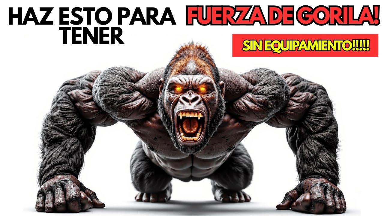 ¡Construye una fuerza de gorila en 3 semanas con 6 ejercicios sin equipo!
