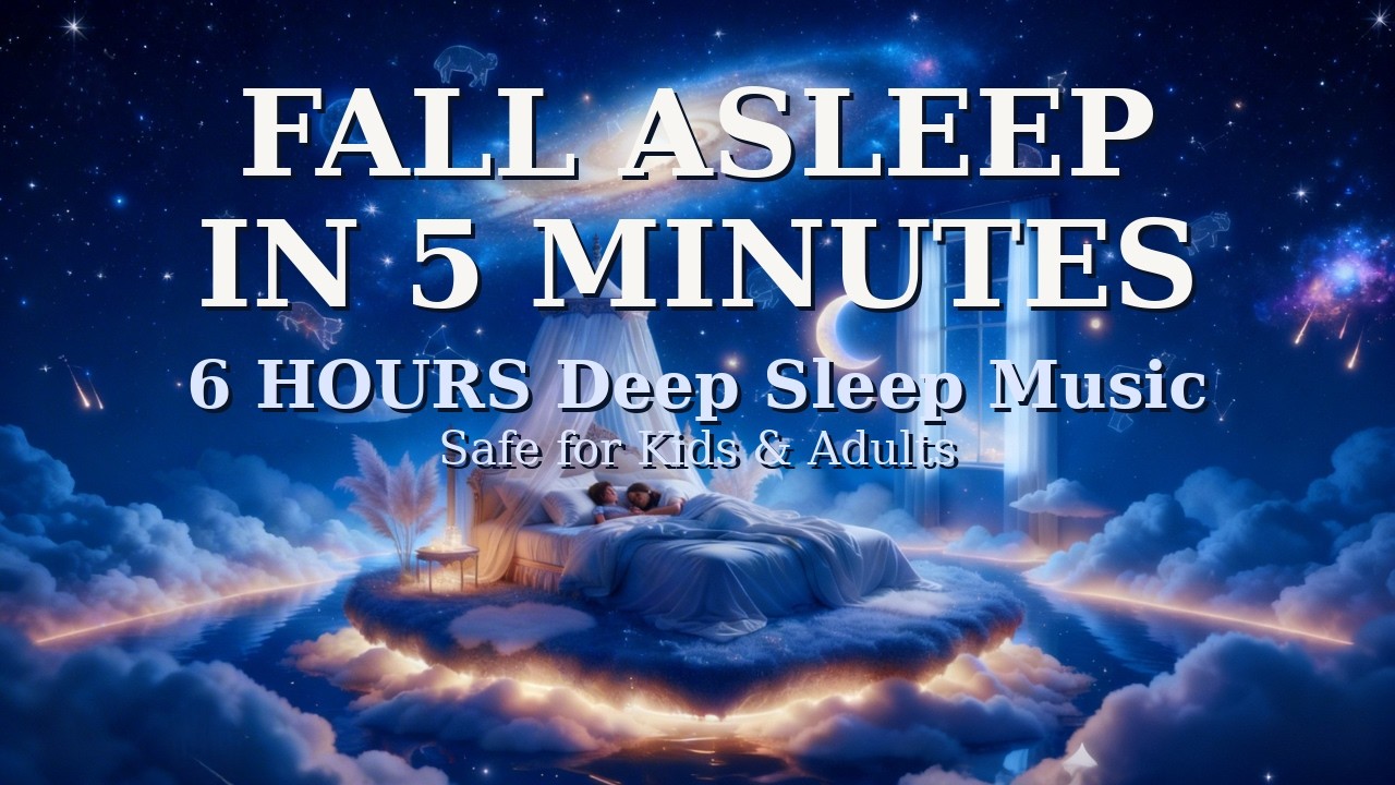 6 Hours Deep Sleep 🌙 Inner Silence for Kids & Adults | Calm Night Sky Music #sleepforkids
