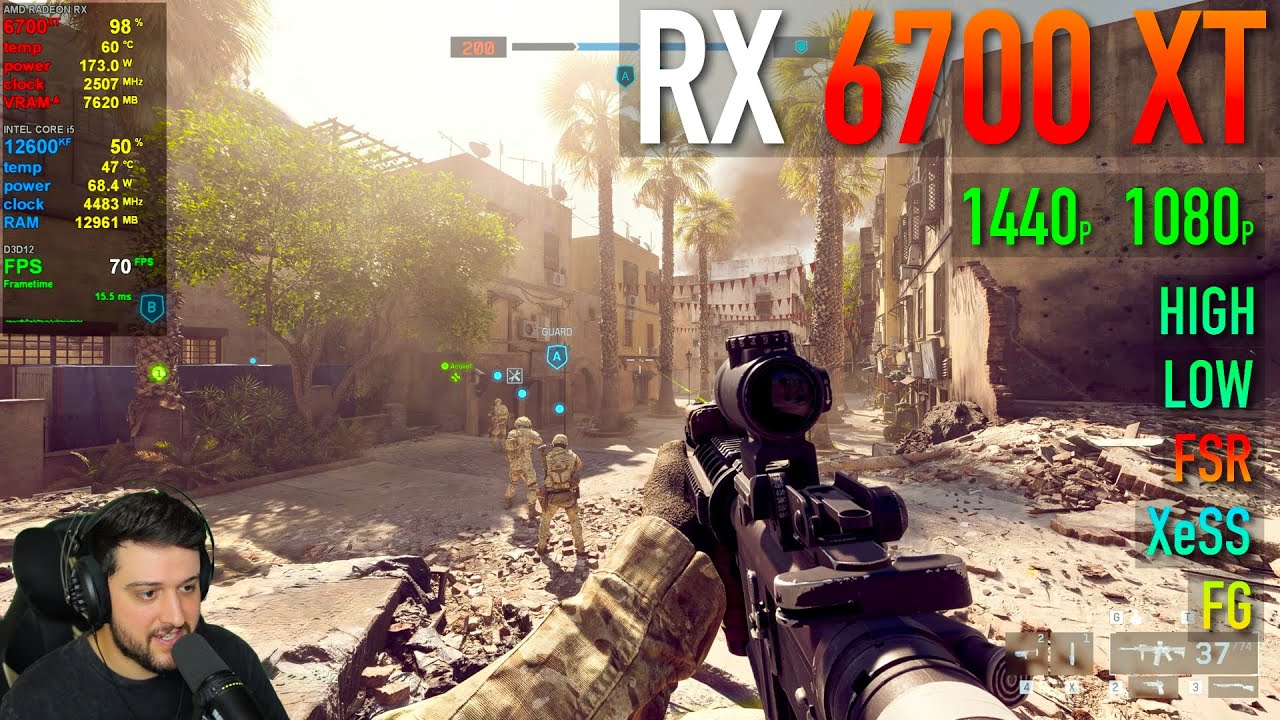 AMD Radeon RX 6700 XT - BATTLEFIELD 6 Beta!