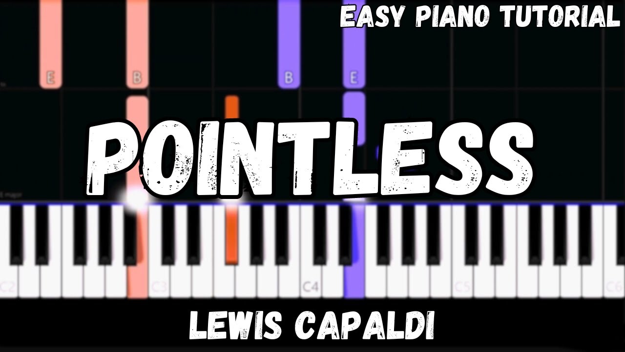 Lewis Capaldi - Pointless (Easy Piano Tutorial)