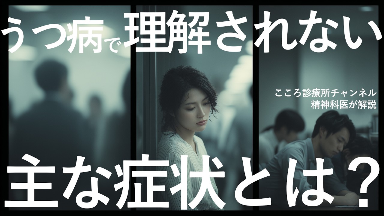 【しんどい】うつ病で理解されない症状3つ【精神科医が解説】
