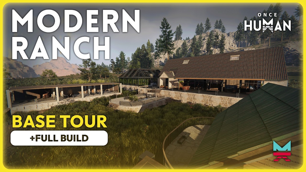 Chalk Peak Ranch Tour + Full Build | Once Human