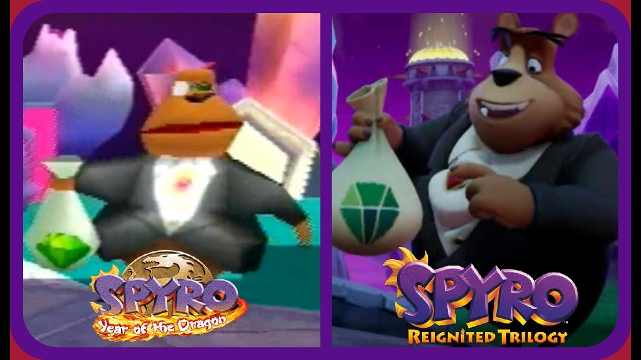Spyro Reignited Trilogy — Сравнение «Месть Толстосумов» (2000–2018)