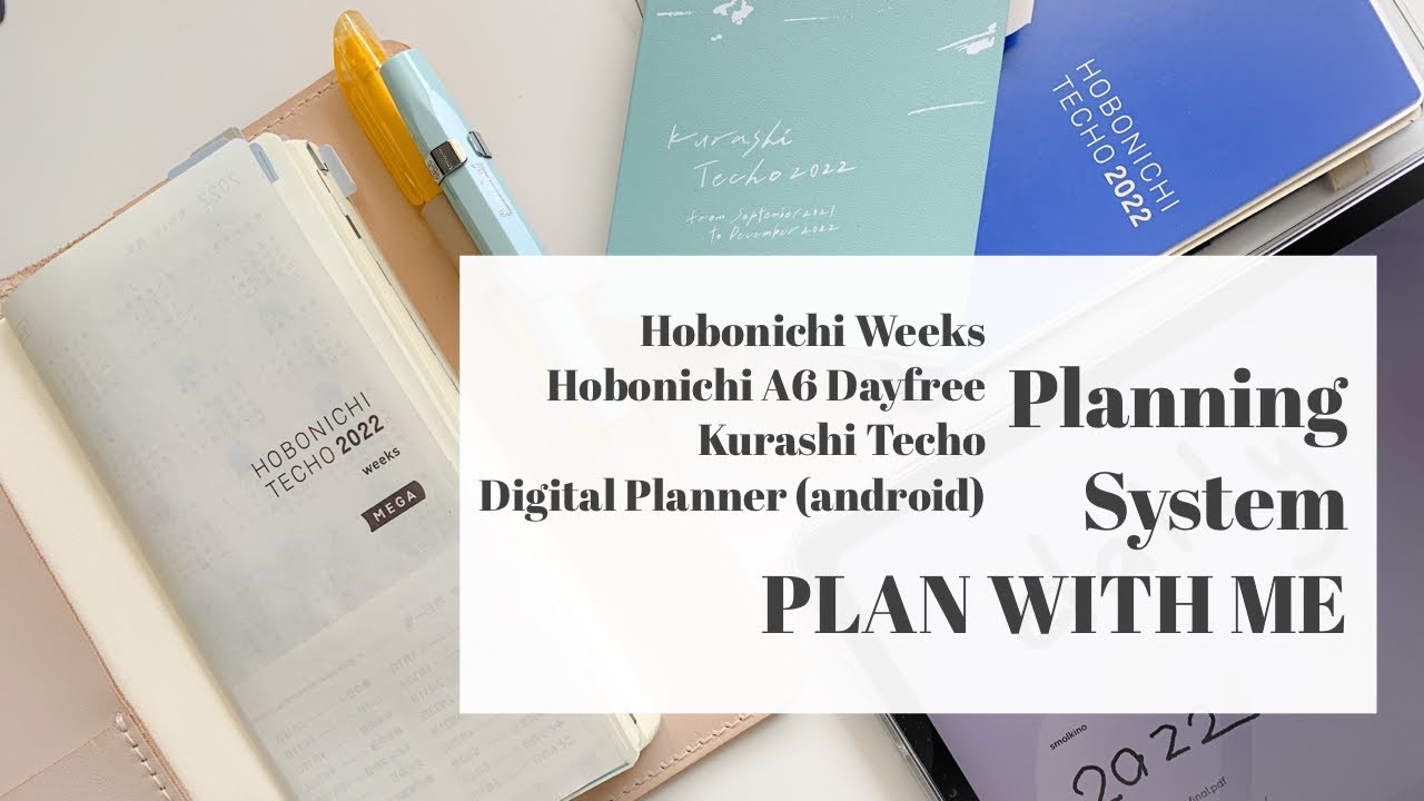 Functional plan with me Hobonichi Weeks, Digital Planner, Kurashi Techo, Hobonichi A6 Dayfree