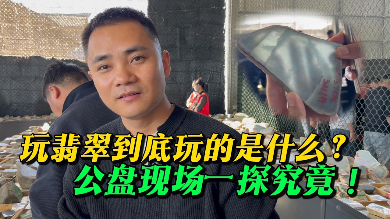玩翡翠到底玩的是什麼？如何透過皮殼判斷內部，公盤現場一探究竟 #翡翠原石 #翡翠公盤 #翡翠知識 #珠寶首飾#jade #玉 #赌石 #原石 #缅甸翡翠 #珠寶