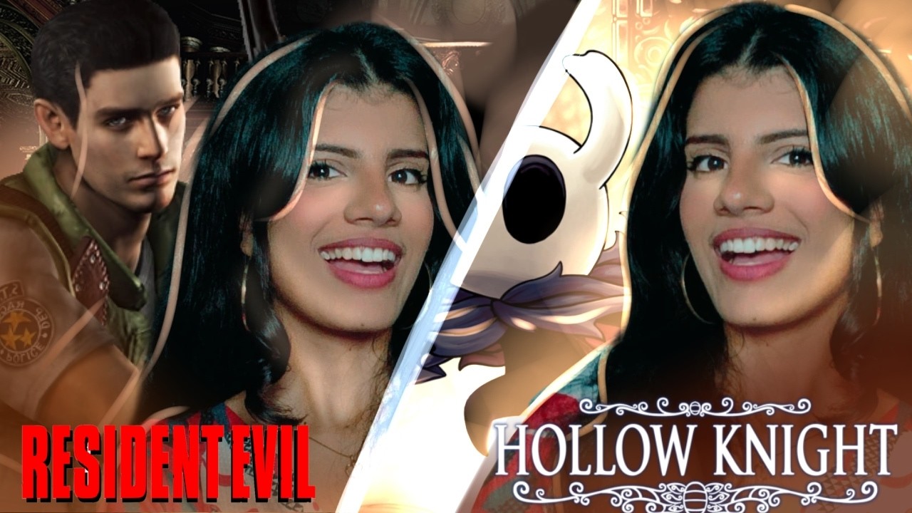 🔴JOGANDO RESIDENT EVIL PELA PRIMEIRA VEZ E BOSS EM HOLLOW KNIGHT - VEM PRA LIVE!!!