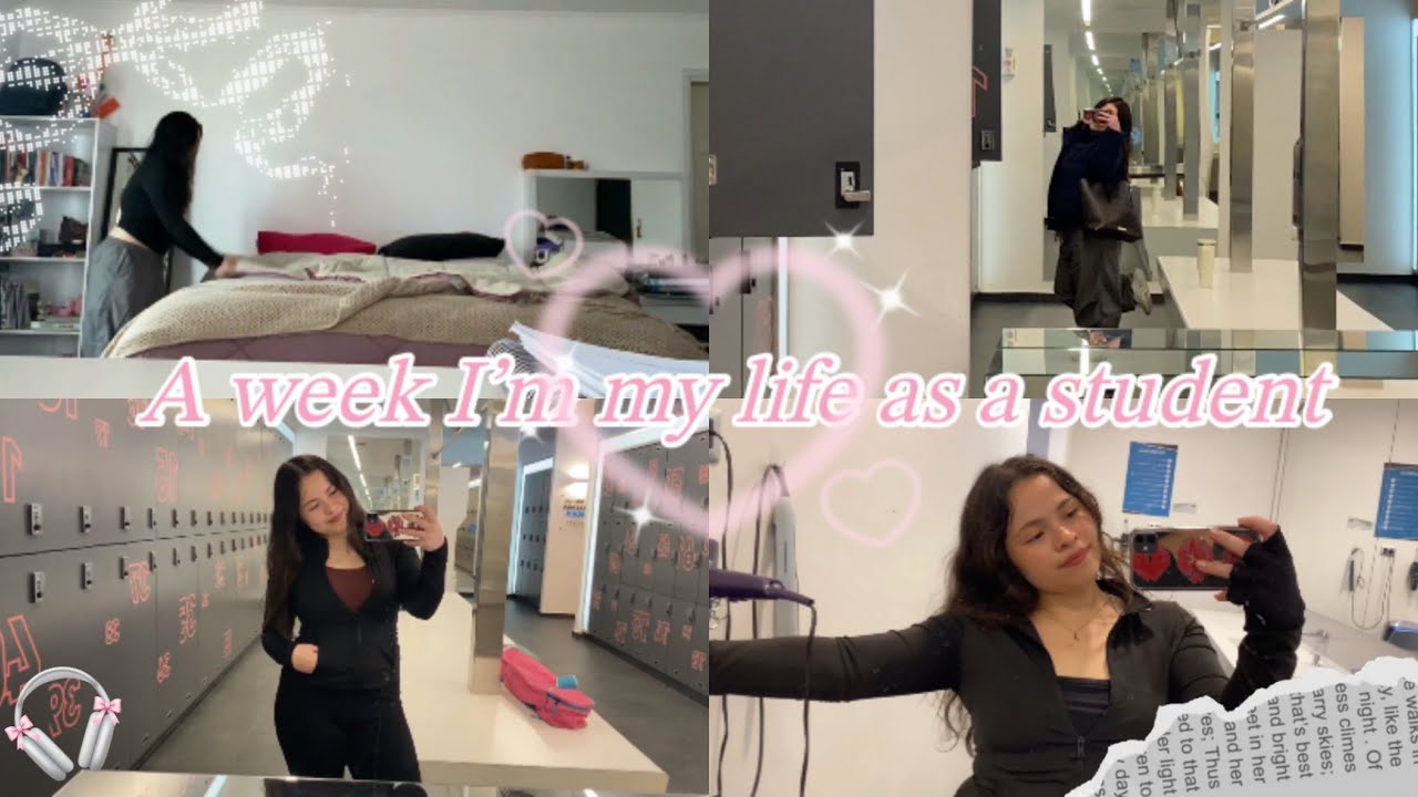 A WEEK IN MY LIFE AS A STUDENT | Routine, study, classes, gym, food, friends…