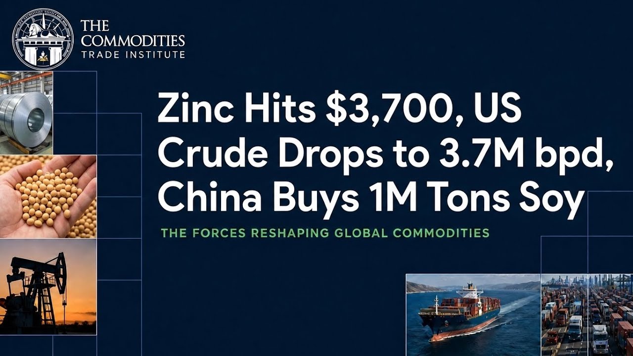 Цена на цинк достигла $3700, экспорт нефти из США упал до 3,7 млн баррелей в сутки, Китай закупил...