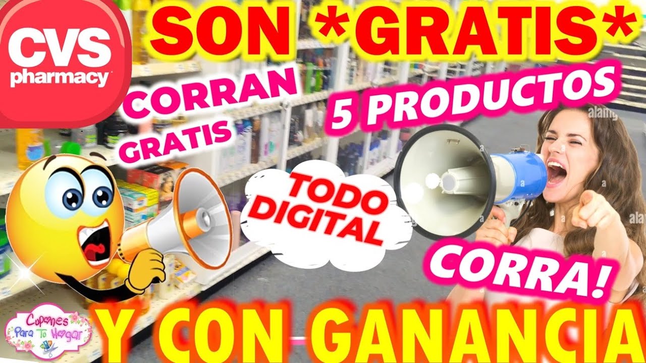 CORRAN‼️SON GRATIS! 🛍️ con SOLO Cupones DIGITALES✨mas GANANCIA en CVS 3/31/25-4/5/25 GRANDES OFERTAS