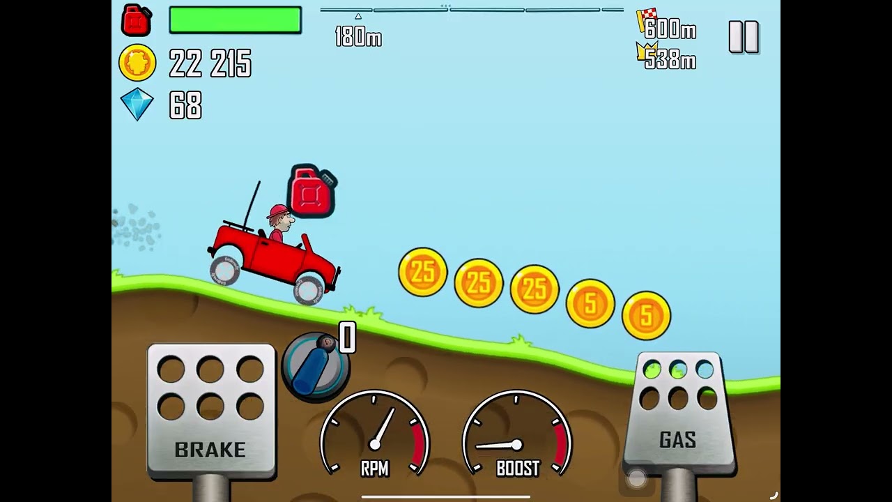 Playing HILL CLIMB RACING 1 PLEASE SUBSCRIBE TO MY CHANNEL 