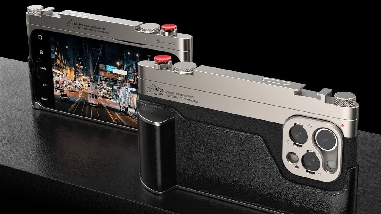 Комплект для ретро-фотографии Fotorgear превращает iPhone 16 Pro в шедевр в винтажном стиле.