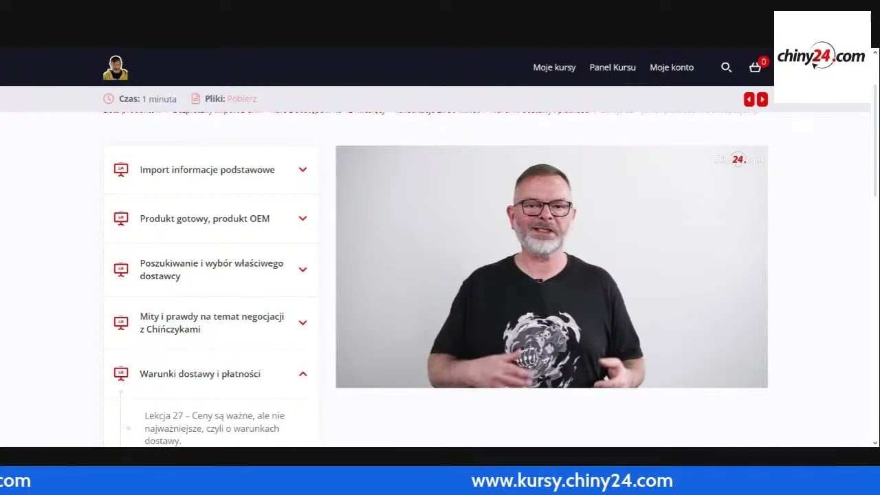 Darmowy webinar, poświęcony kursowi bezpieczny import z Chin. Leszek Ślazyk