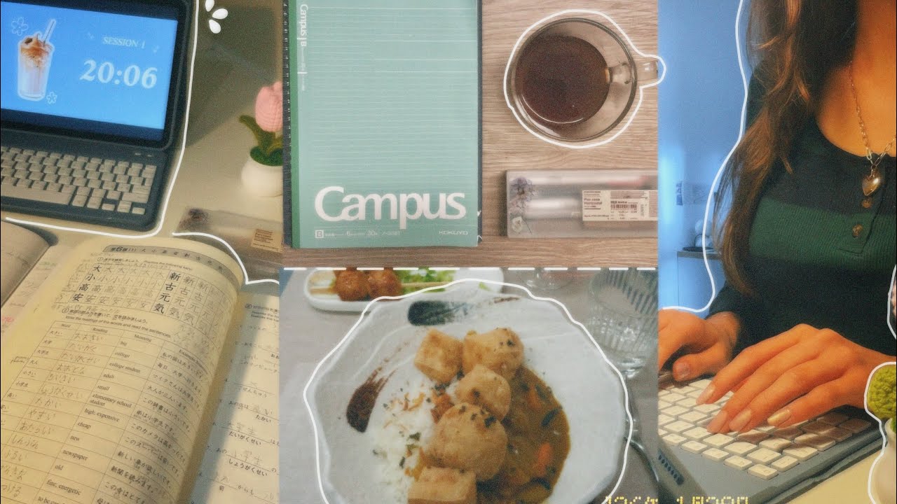 realistic study vlog 📓: japanese exam, instense studying, exam motivation