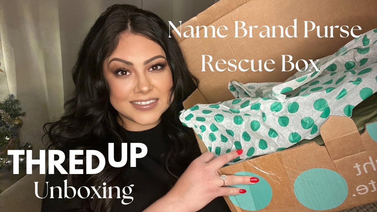 Unboxing ThredUP Rescue Box | Name Brand Purse Rescue Box | Embracing Sustainable Fashion