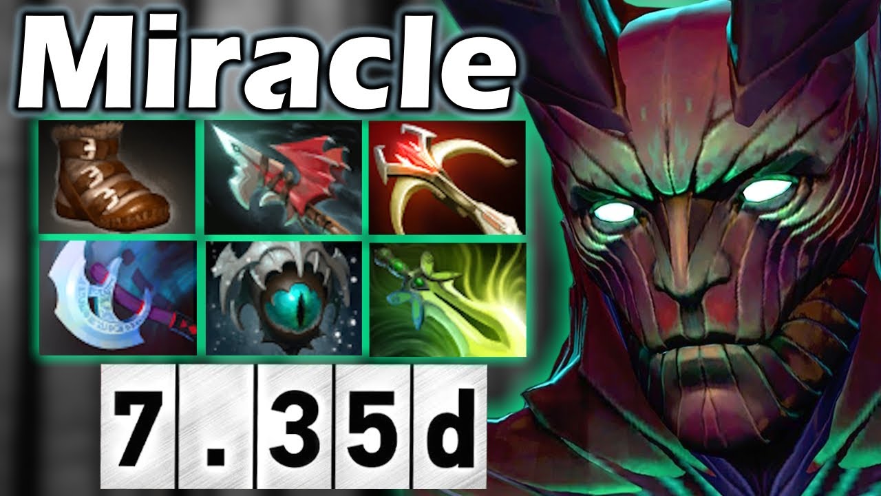 Миракл Показал Мастер-Класс на Террорблейде - Miracle Terrorblade 7.35 DOTA 2