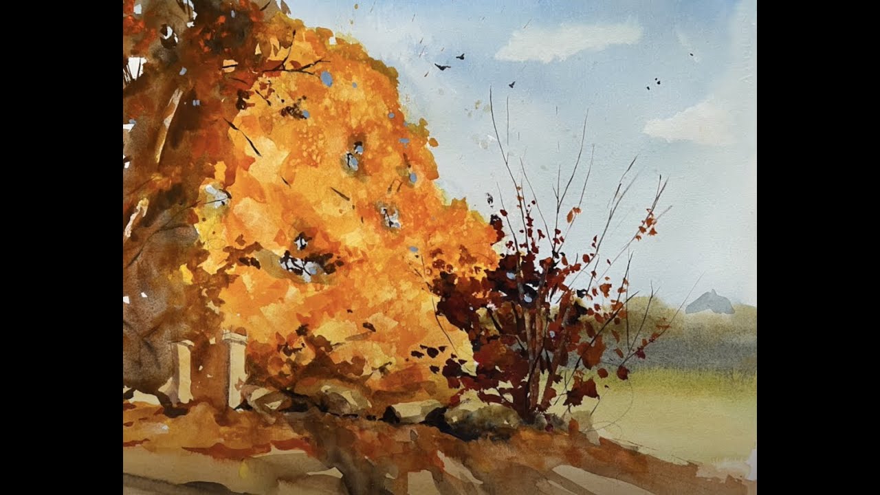 Exposive Autumn Colors, Easy Watercolor with Paul George,