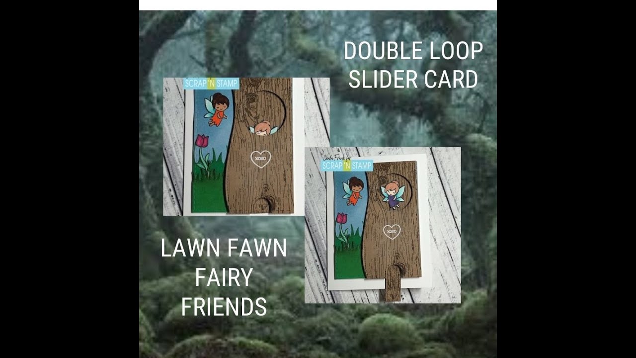 Lawn Fawn   Fairy Friends   Double Loop Slider Card
