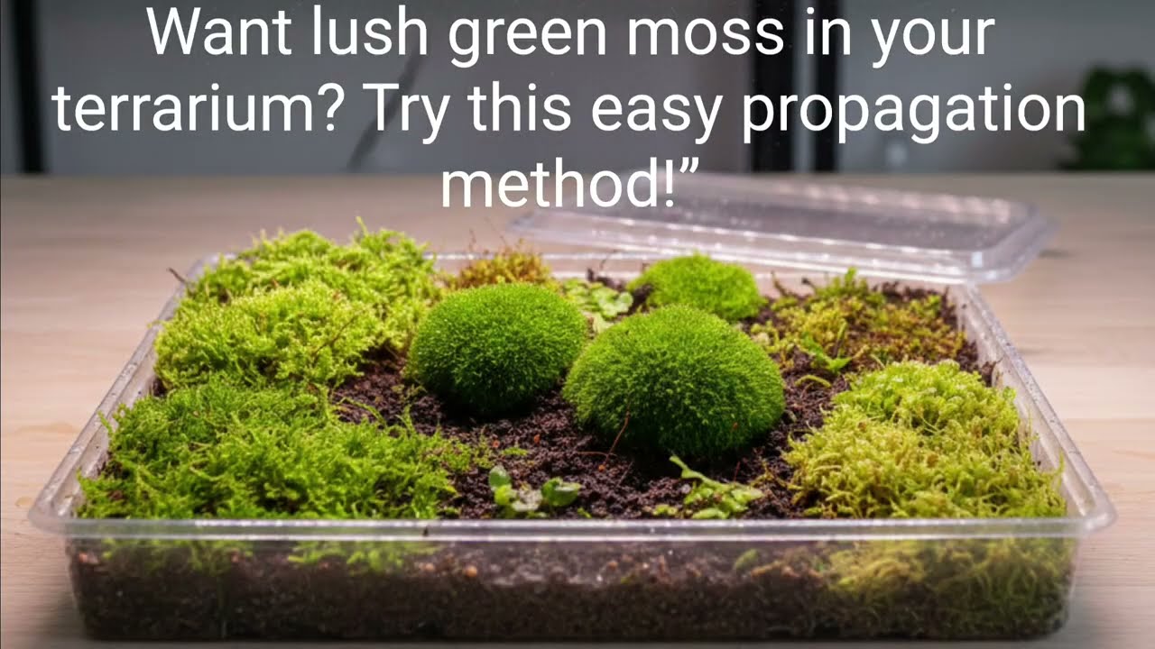 Grow Moss Fast! 🌿 Easy Terrarium Moss Propagation at Home