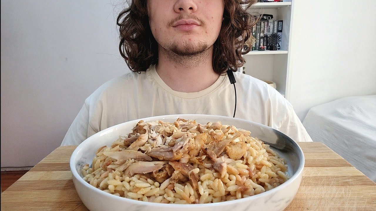 ASMR ŞEHRİYE PİLAVI VE TAVUK MUKBANG 🍜 TÜRKÇE ASMR MUKBANG | ASMR EATİNG SOUNDS