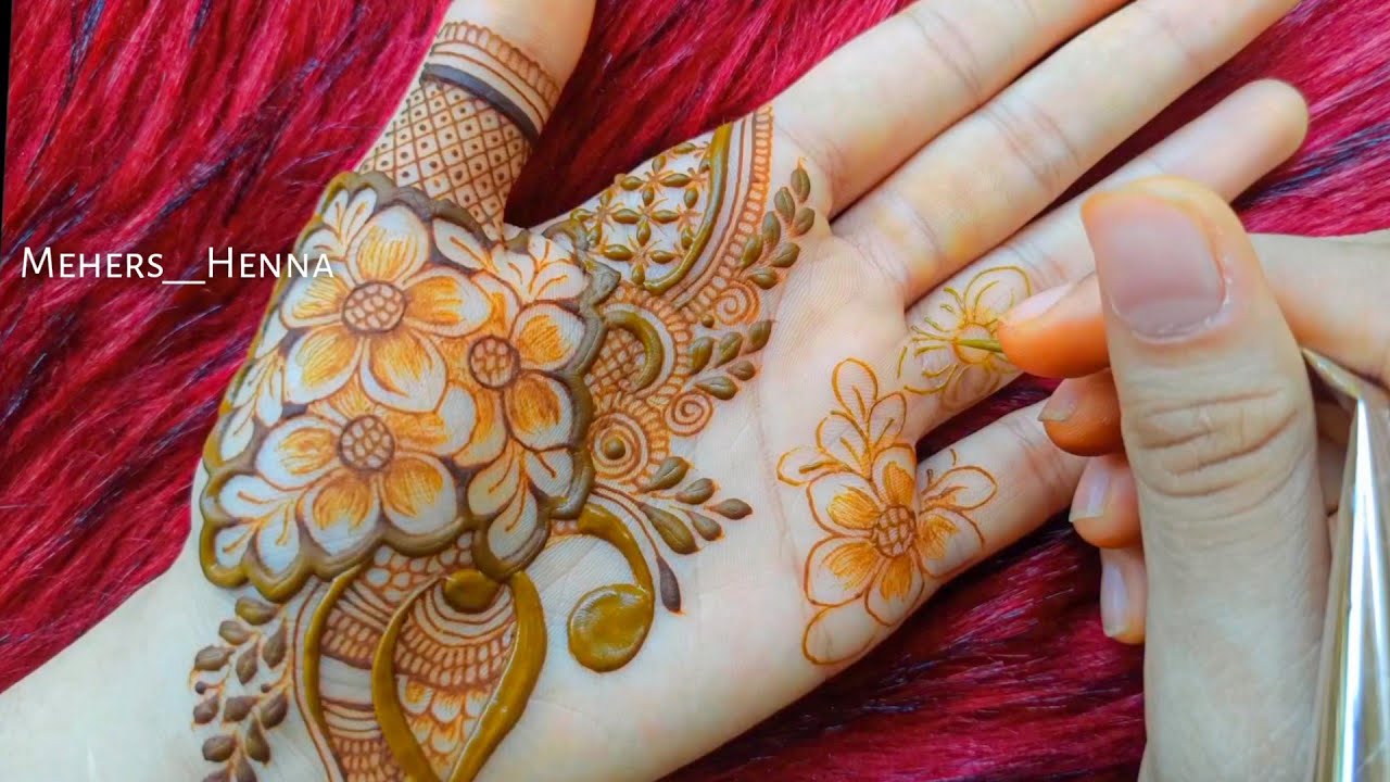 New Henna Design For palm | Meher's Henna